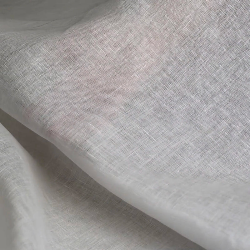 Linen fabric, white, width 150 cm, art. 05054NW