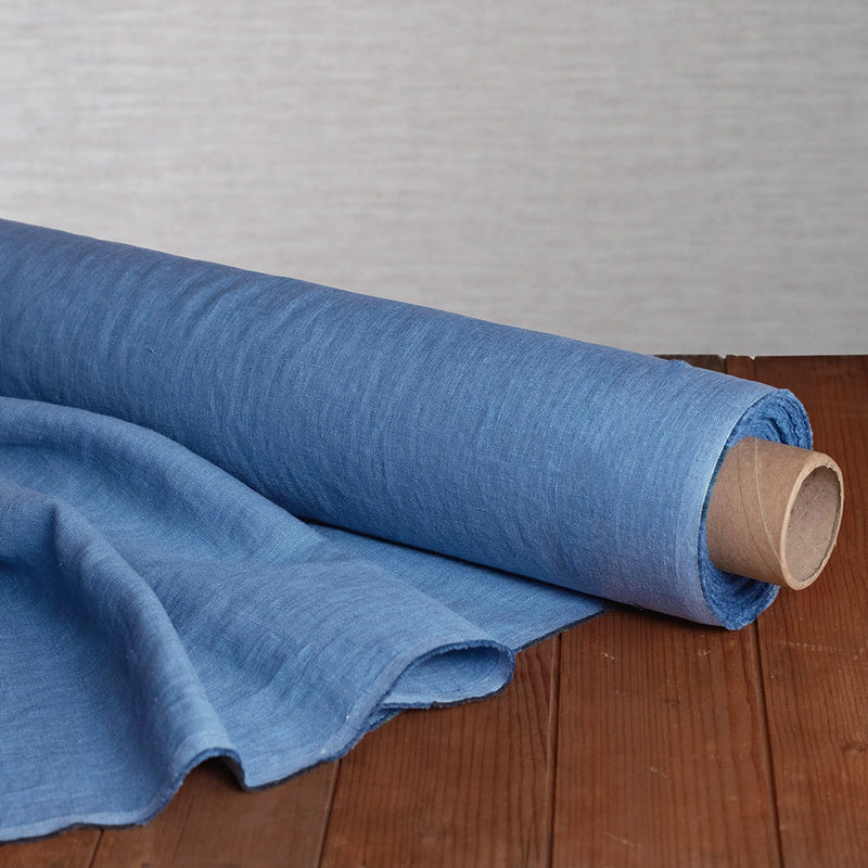 Linen fabric, distant blue, width 145 cm, art. 3-94