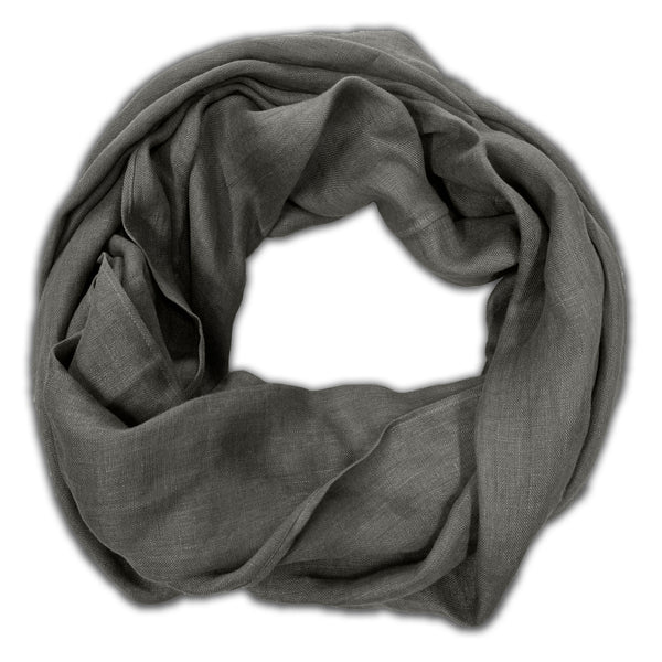Infinity scarf dark gray big circle