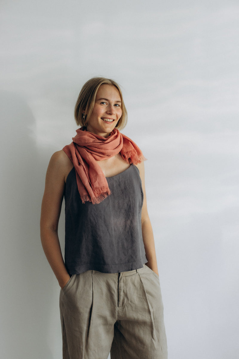 Linen Scarf rose